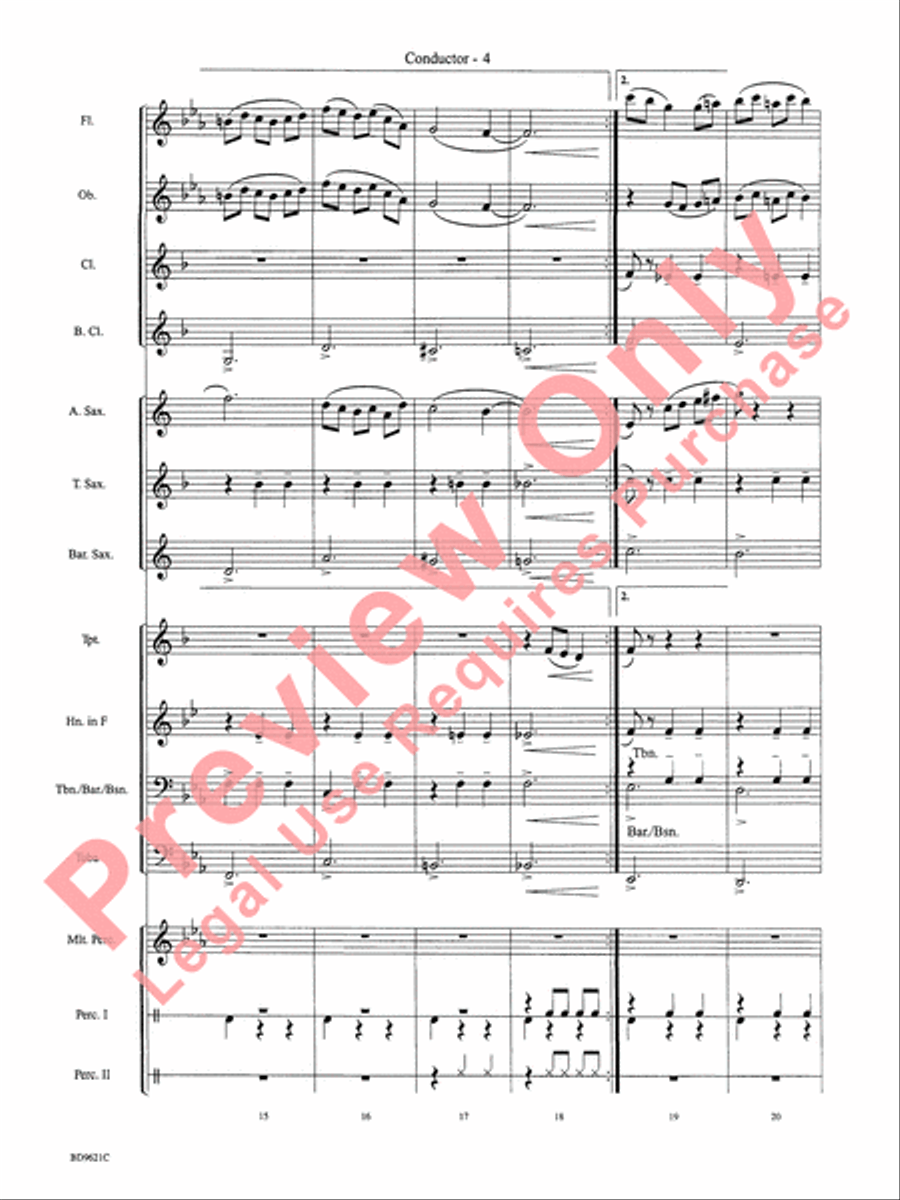 Waltz of the Flowers (from The Nutcracker Suite) Concert Band scores gallery preview page 7