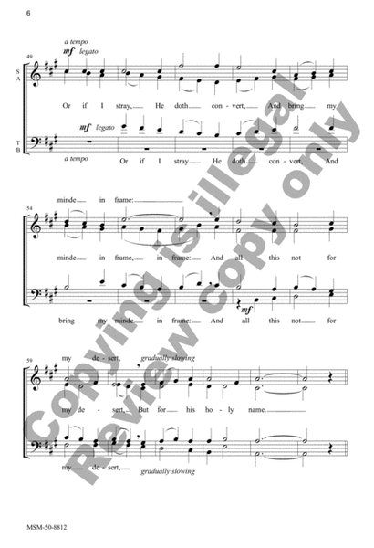 The God of Love My Shepherd Is (Choral Score)
