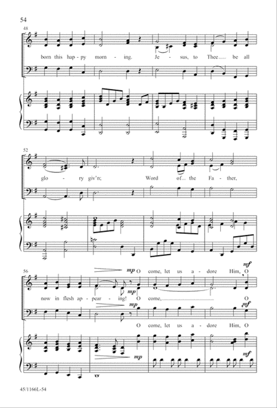 12 Carols for about 12 Singers 3-Part scores gallery preview page 55