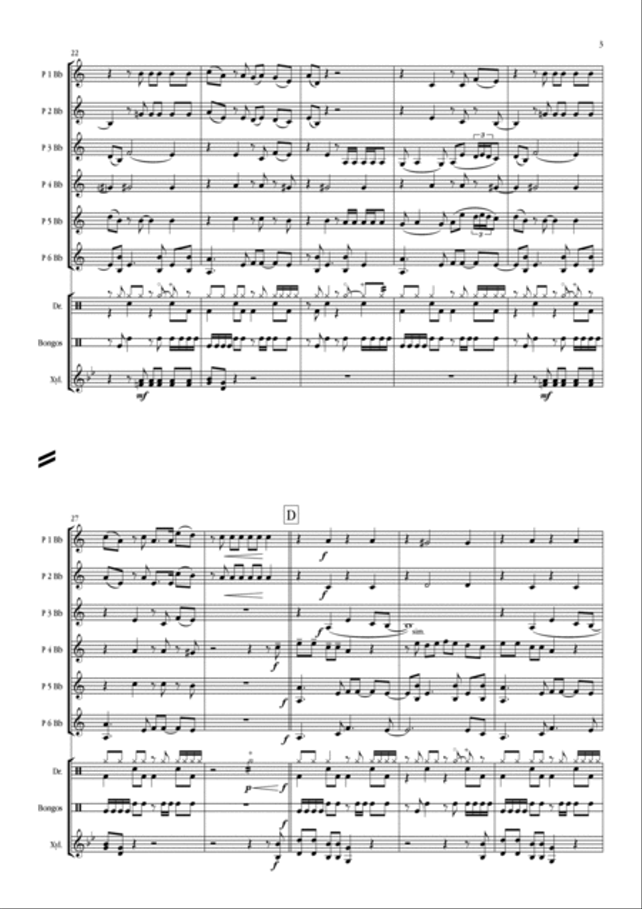 Havana (ft. Young Thug) Concert Band scores gallery preview page 3
