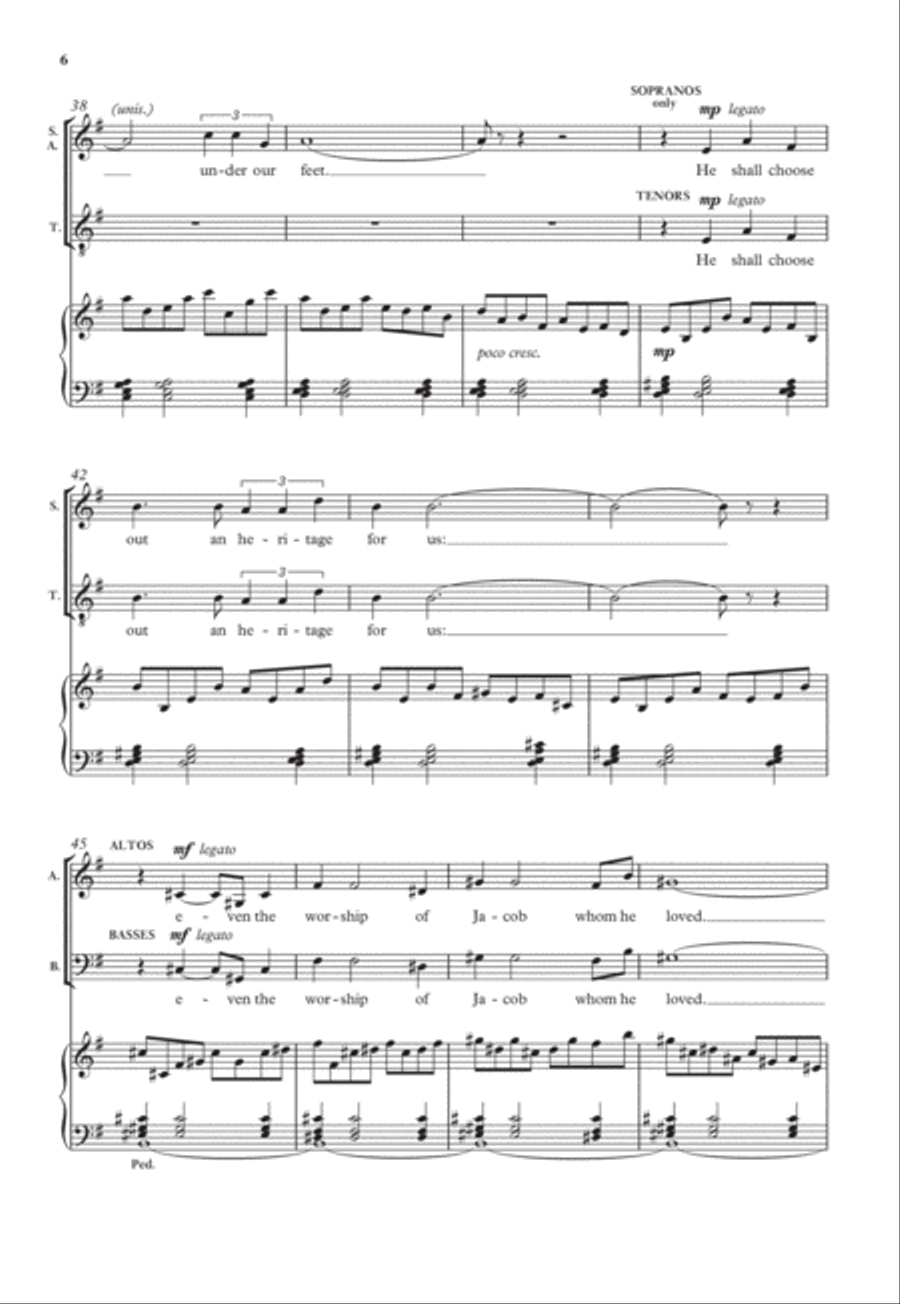 O clap your hands 4-Part scores gallery preview page 6