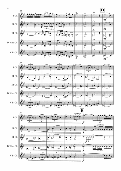 Fanfare Pour précéder la Péri (Clarinet Choir) arr. Adrian Wagner image number null