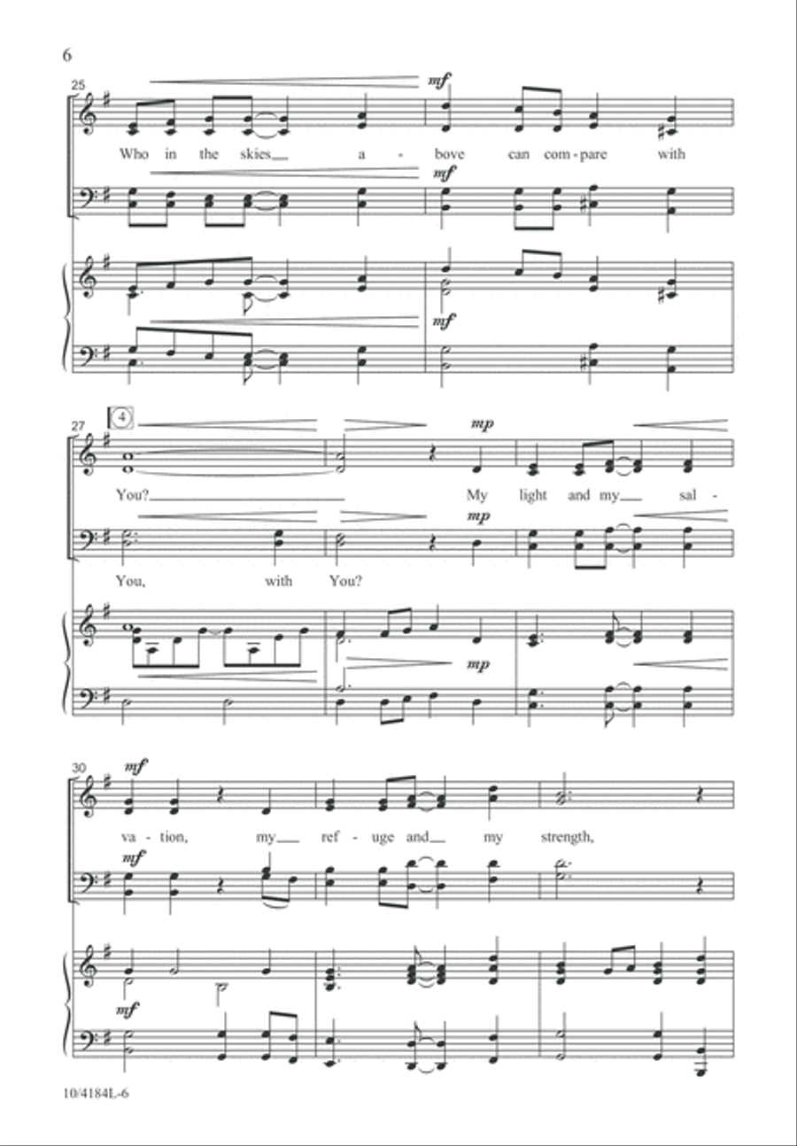 I Will Praise You I Will Praise You 4-Part scores gallery preview page 6
