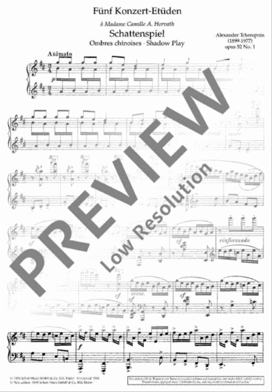 5 Concert Studies Piano Method scores gallery preview page 8