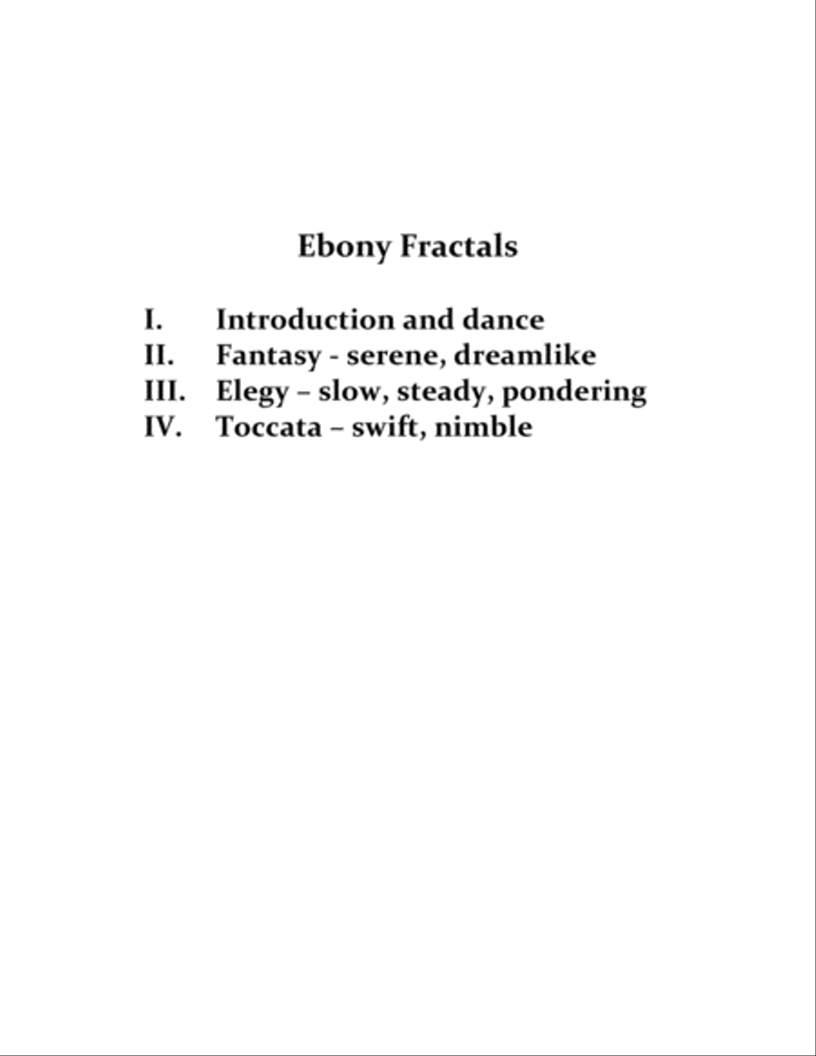 Ebony Fractals Ebony Fractals Oboe Solo scores gallery preview page 2