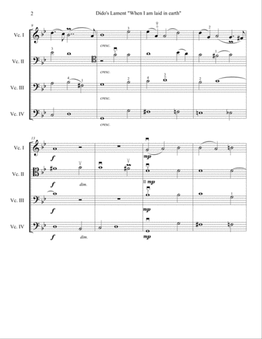 Henry Purcell, Dido's Lament 