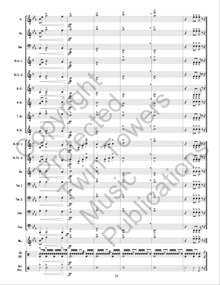 The Red Bird Lumber Company March Concert Band scores gallery preview page 13