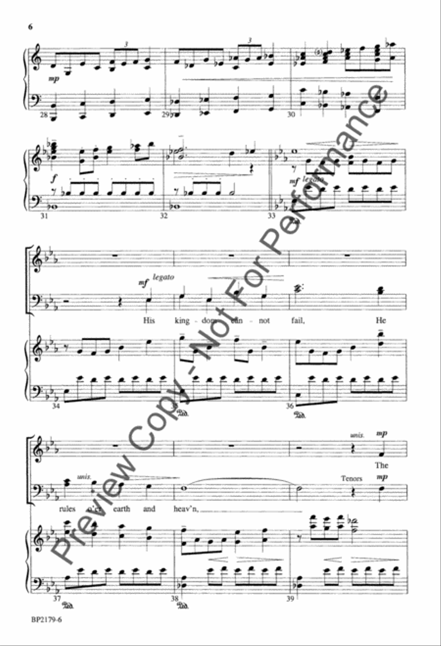 Rejoice, the Lord Is King! - Forrest - SATB 4-Part scores gallery preview page 6