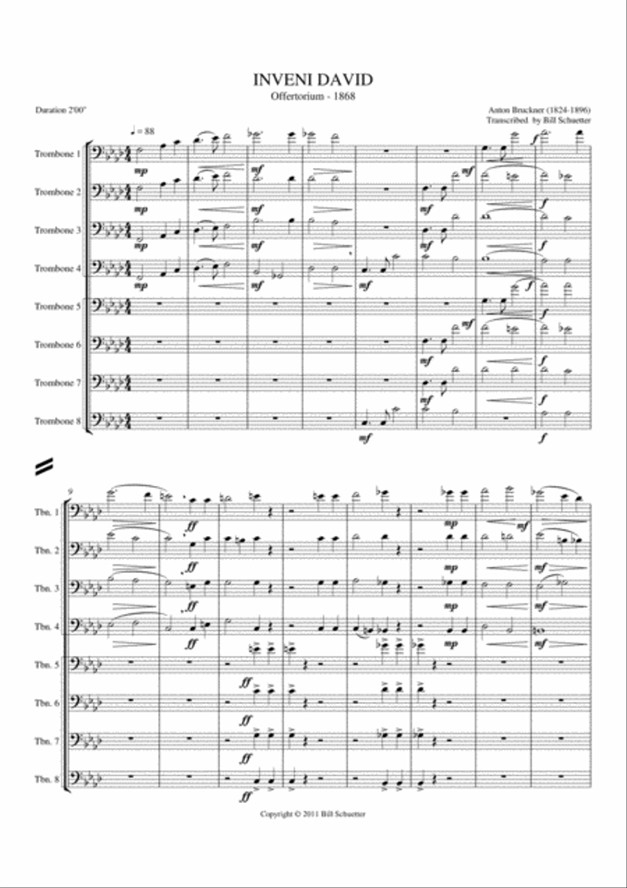 Inveni David Trombone scores gallery preview page 1