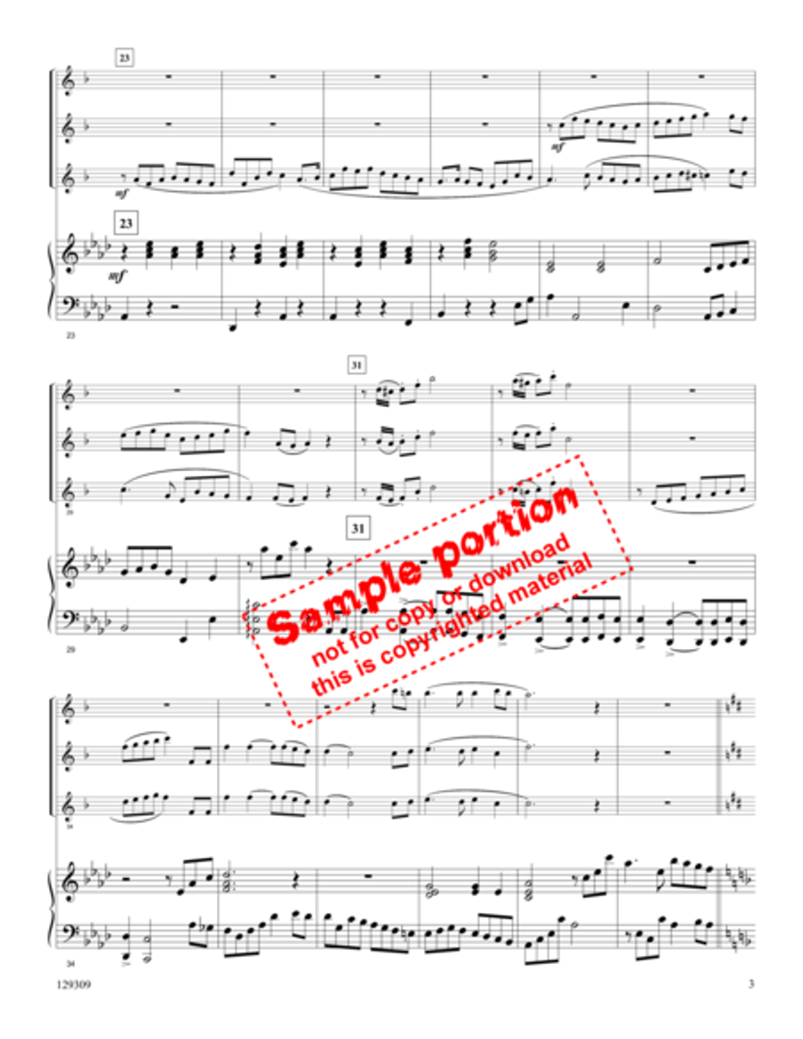 I Know Whom I Have Believed Woodwind Trio scores gallery preview page 3