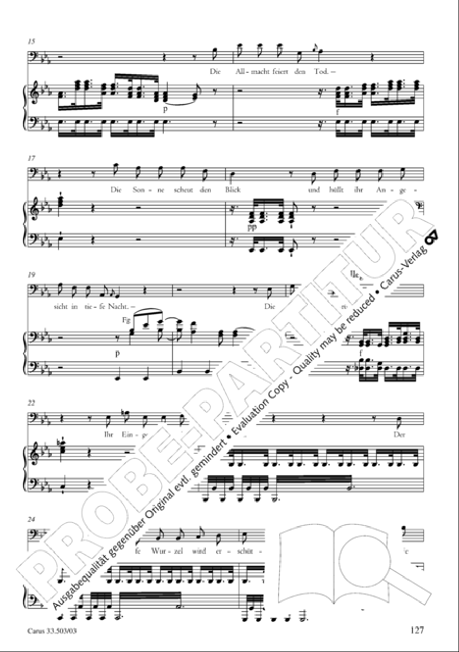 Passion according to St. Matthew (Passions-Musik nach dem Evangelisten Matthaus) SSATB scores gallery preview page 128