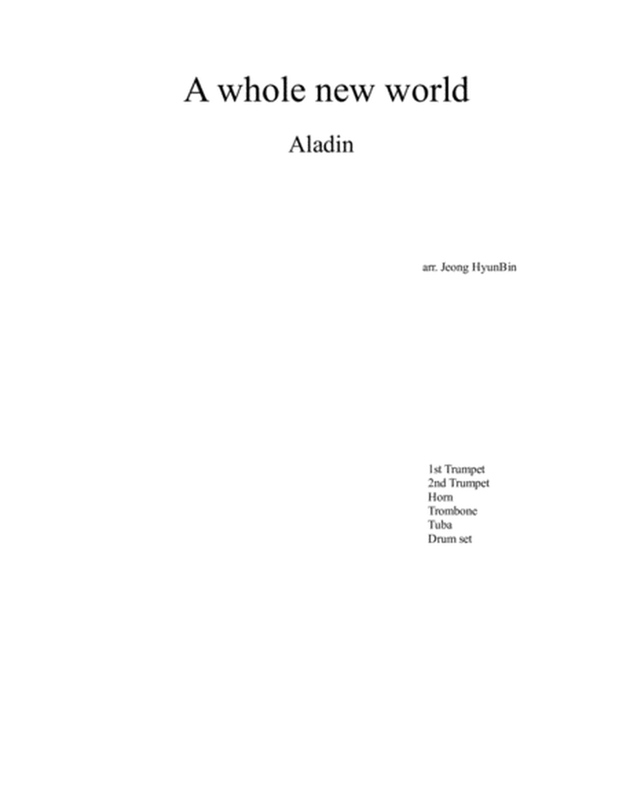 'Aladin' A whole new world - Brass Quintet image number null