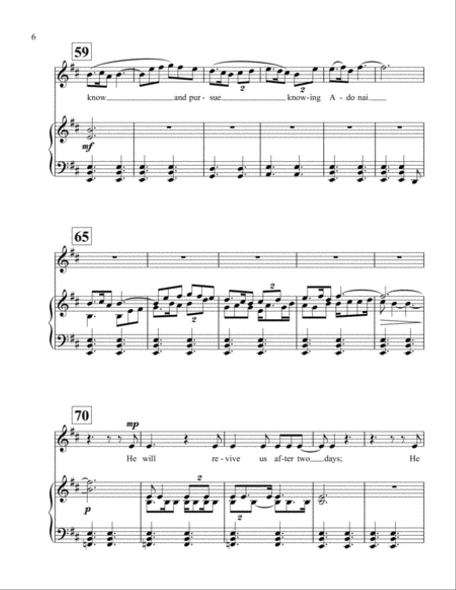 The Pursuit (soprano version) Soprano Voice scores gallery preview page 6