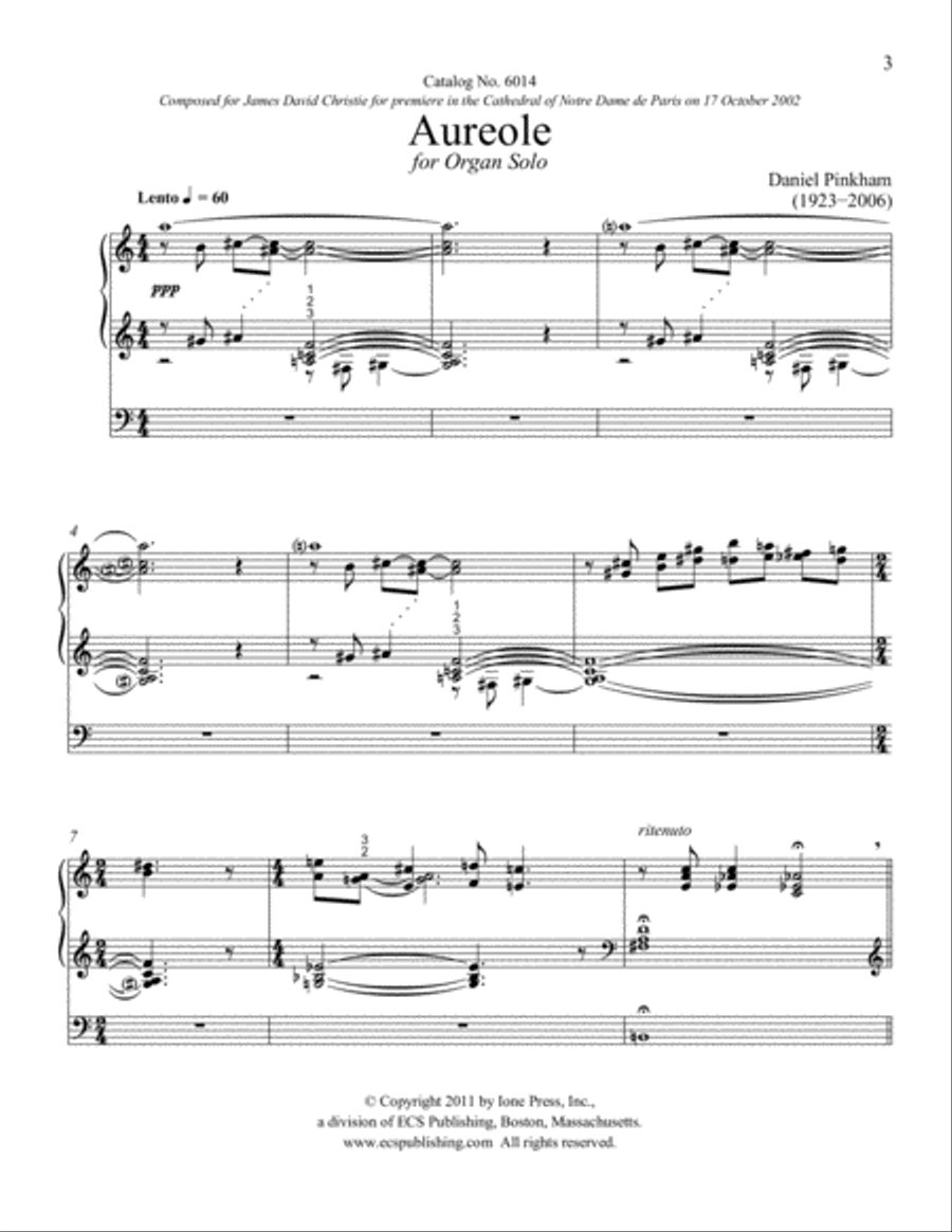 Aureole Organ scores gallery preview page 8