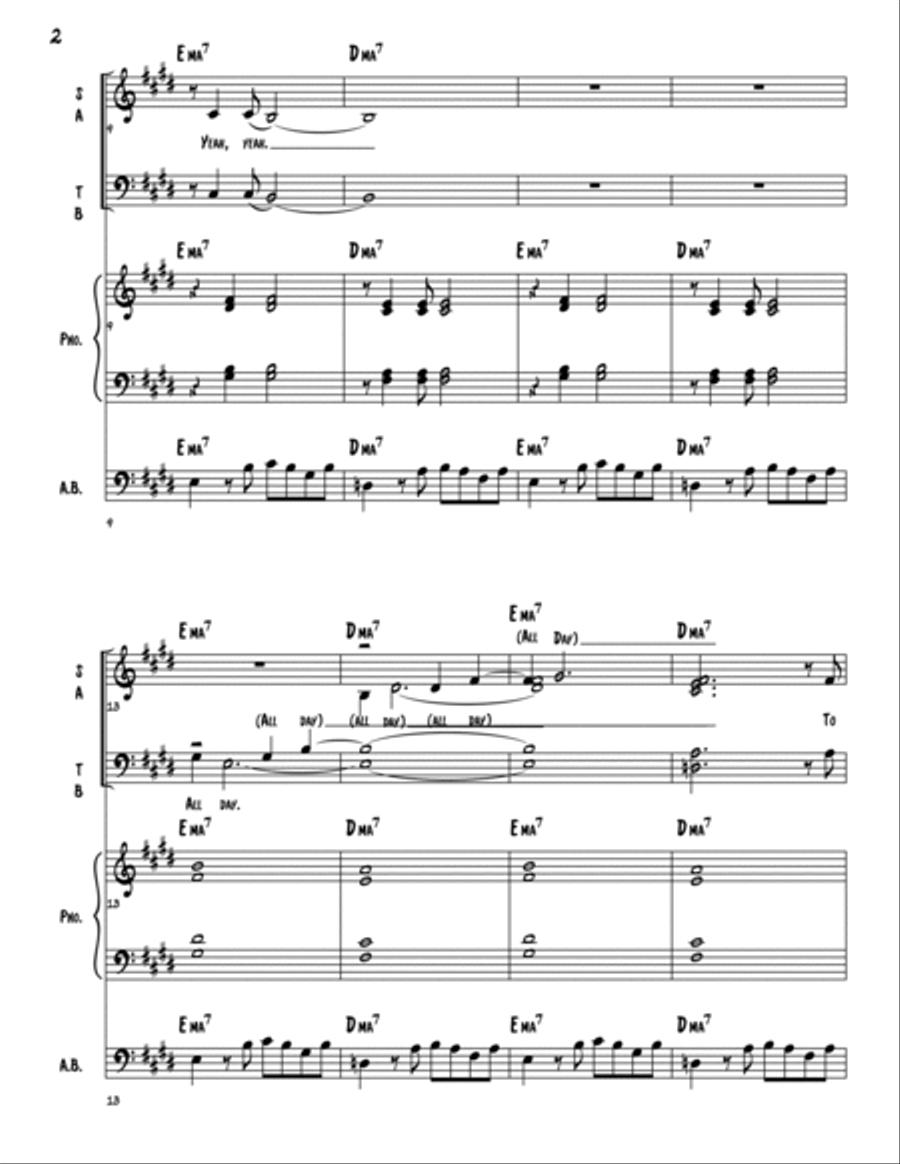 All Day Music All Day Music Jazz Ensemble scores gallery preview page 2