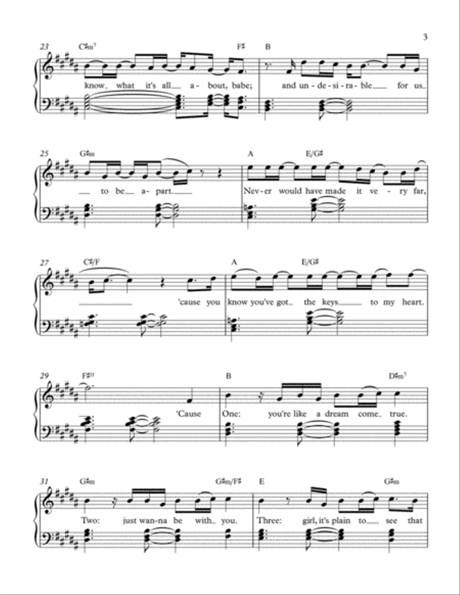 Back At One Piano Solo scores gallery preview page 3