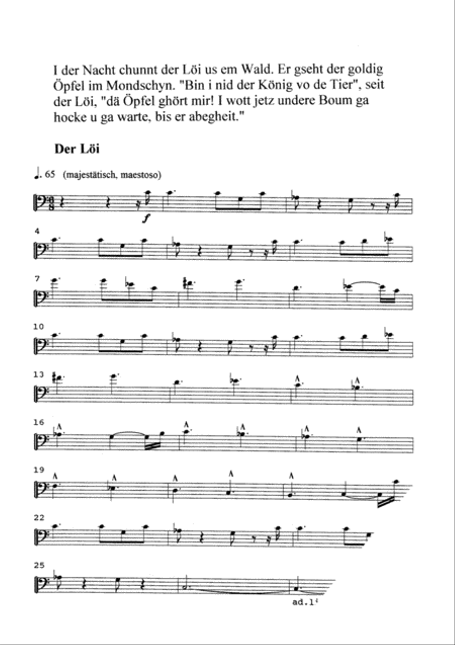 Der Goldig Opfel Der Goldig Opfel Trombone scores gallery preview page 3