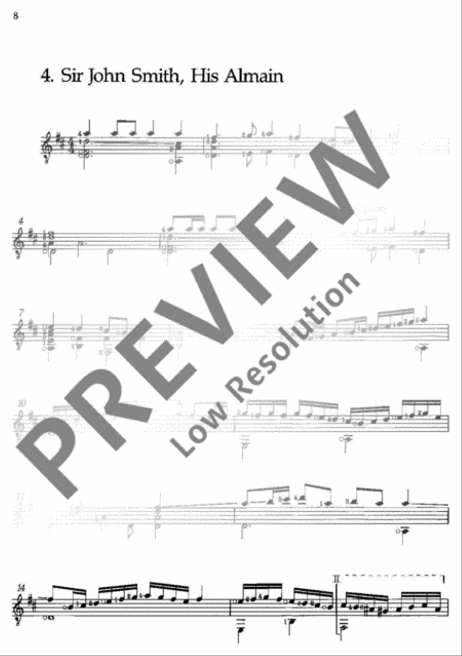 Anthology of Selected Pieces Classical Guitar scores gallery preview page 13
