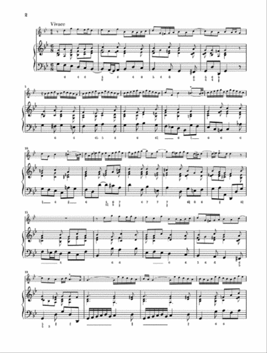 Methodical Sonatas for Flute or Violin and Continuo – Volume 1 Flute scores gallery preview page 3