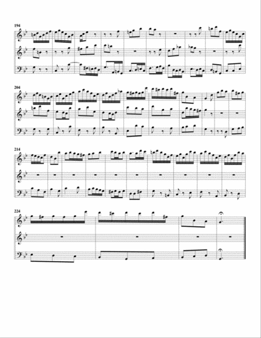 Aria: Bereite dich, Zion from: Weihnachts-Oratorium, BWV 248 (arrangement for 3 recorders) Recorder scores gallery preview page 6
