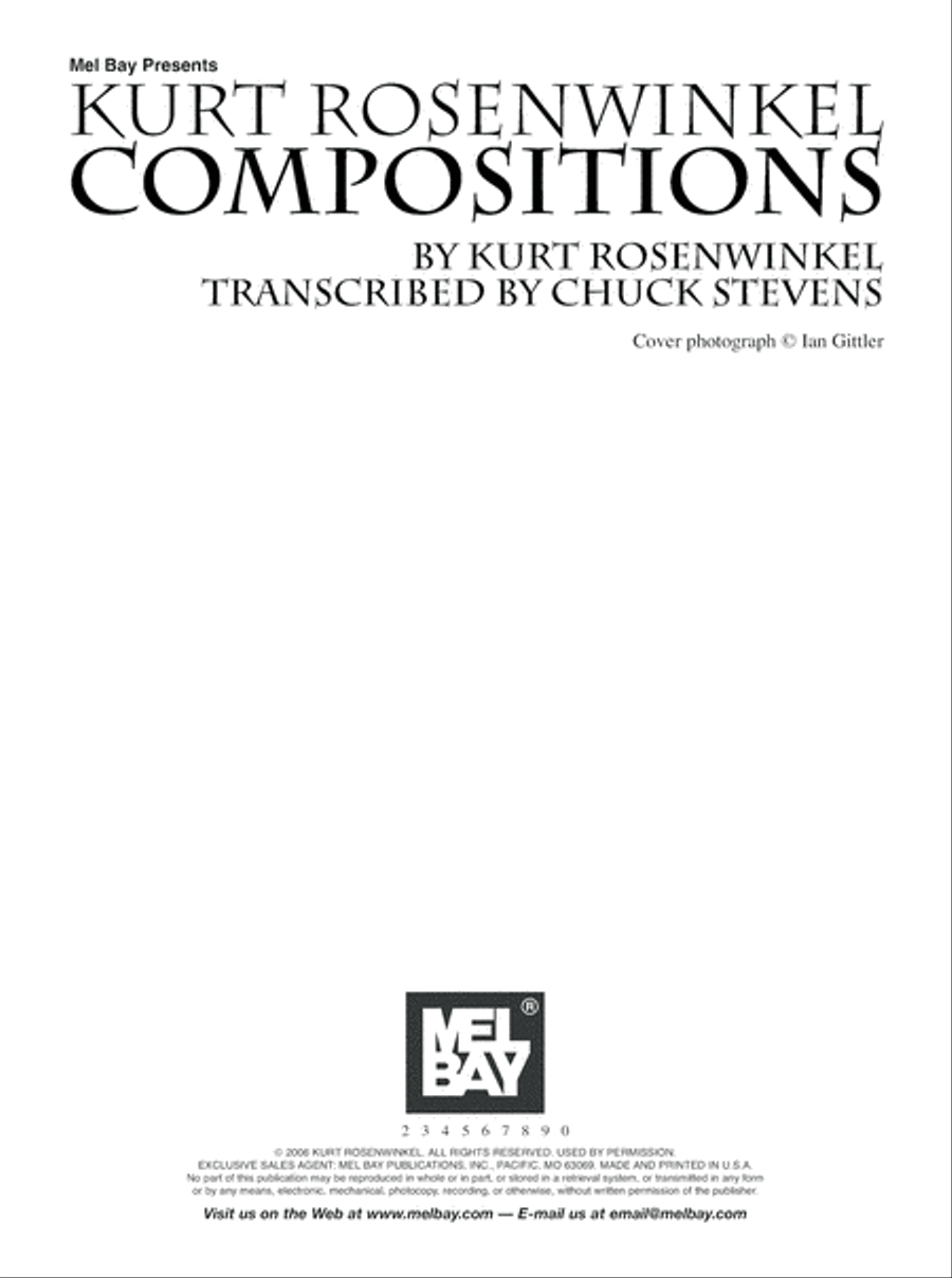 Kurt Rosenwinkel Compositions Electric Guitar scores gallery preview page 2