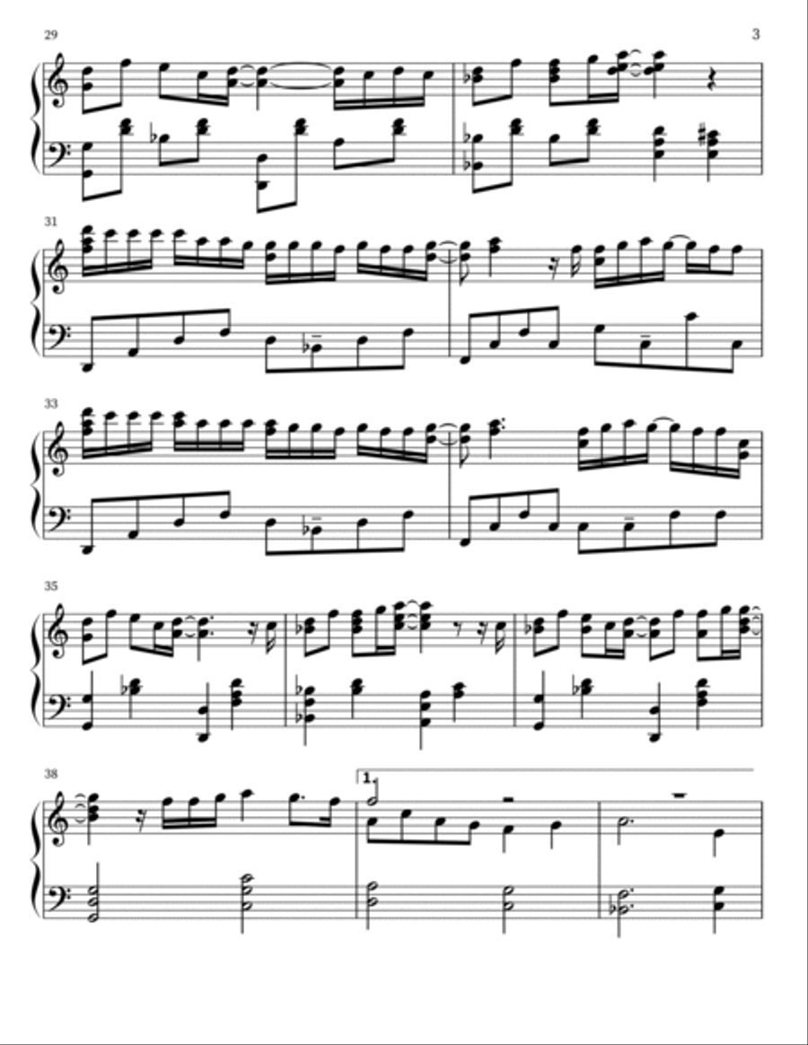 Suzume Piano scores gallery preview page 3