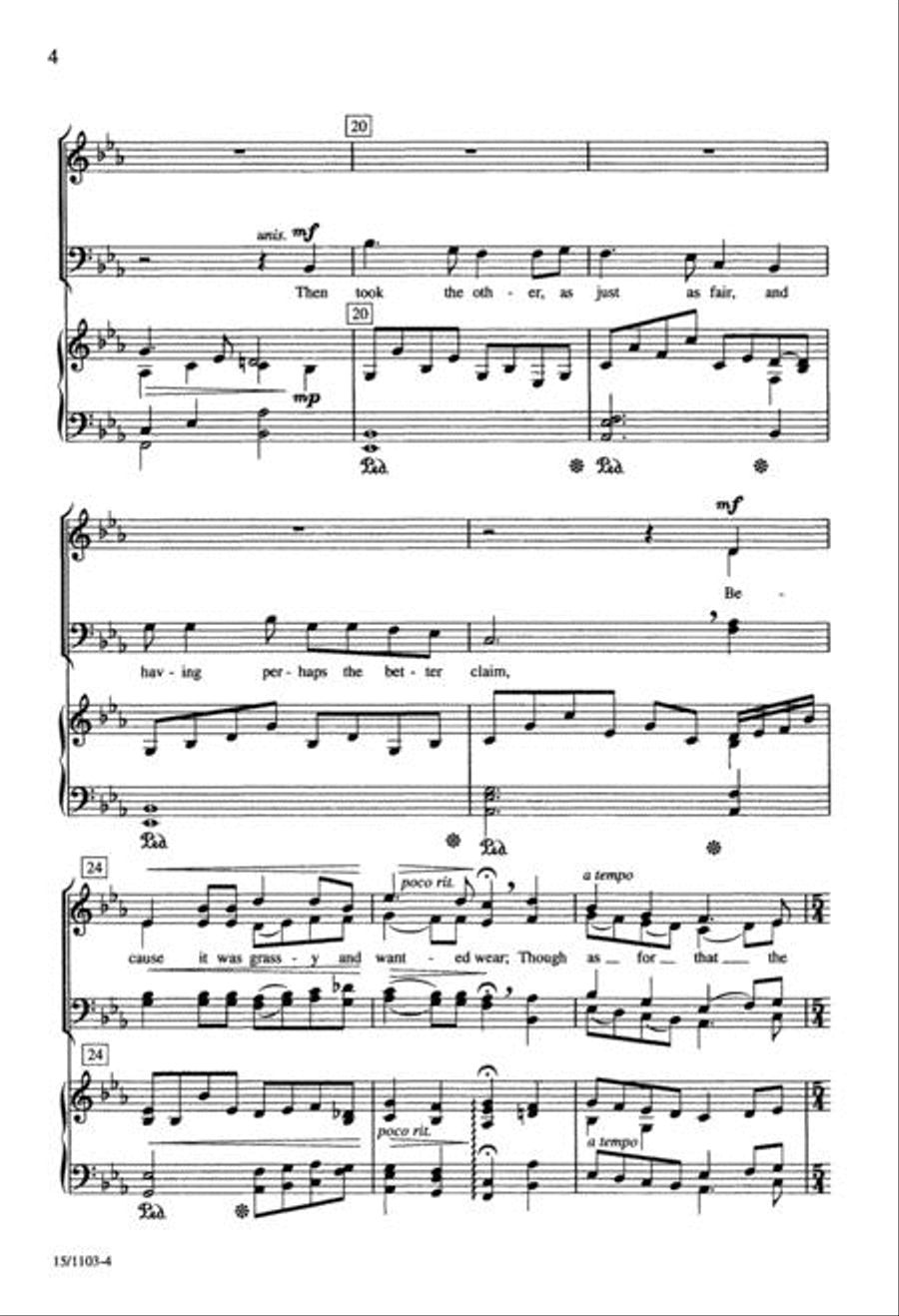 The Road Not Taken 4-Part scores gallery preview page 4
