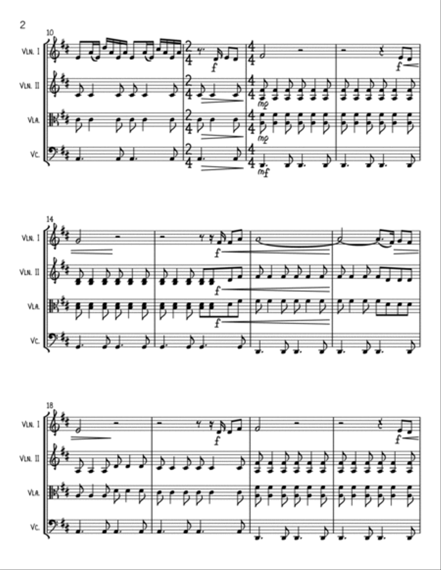 I Will Wait String Trio scores gallery preview page 2