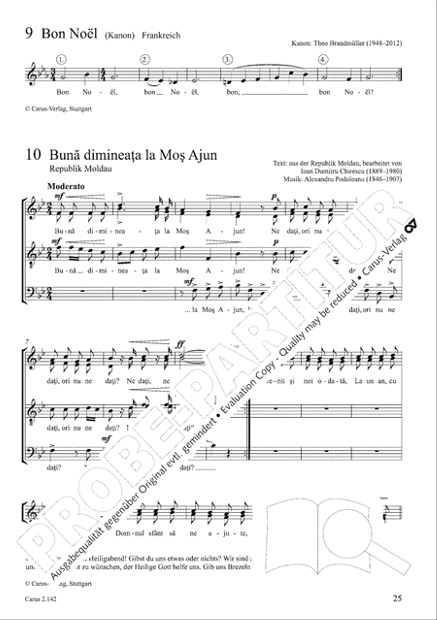 Christmas Carols of the World. Choral collection 4-Part scores gallery preview page 26