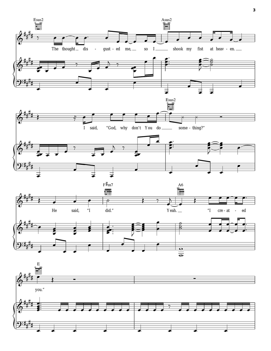 Do Something Piano, Vocal, Guitar scores gallery preview page 3