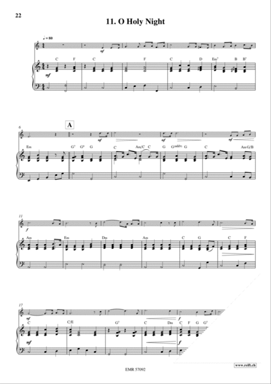 18 Christmas Songs Tenor Recorder scores gallery preview page 14