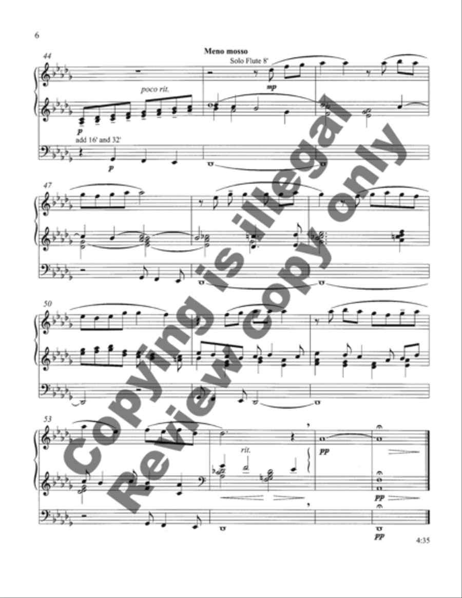 In Paradisum In Paradisum Organ scores gallery preview page 6