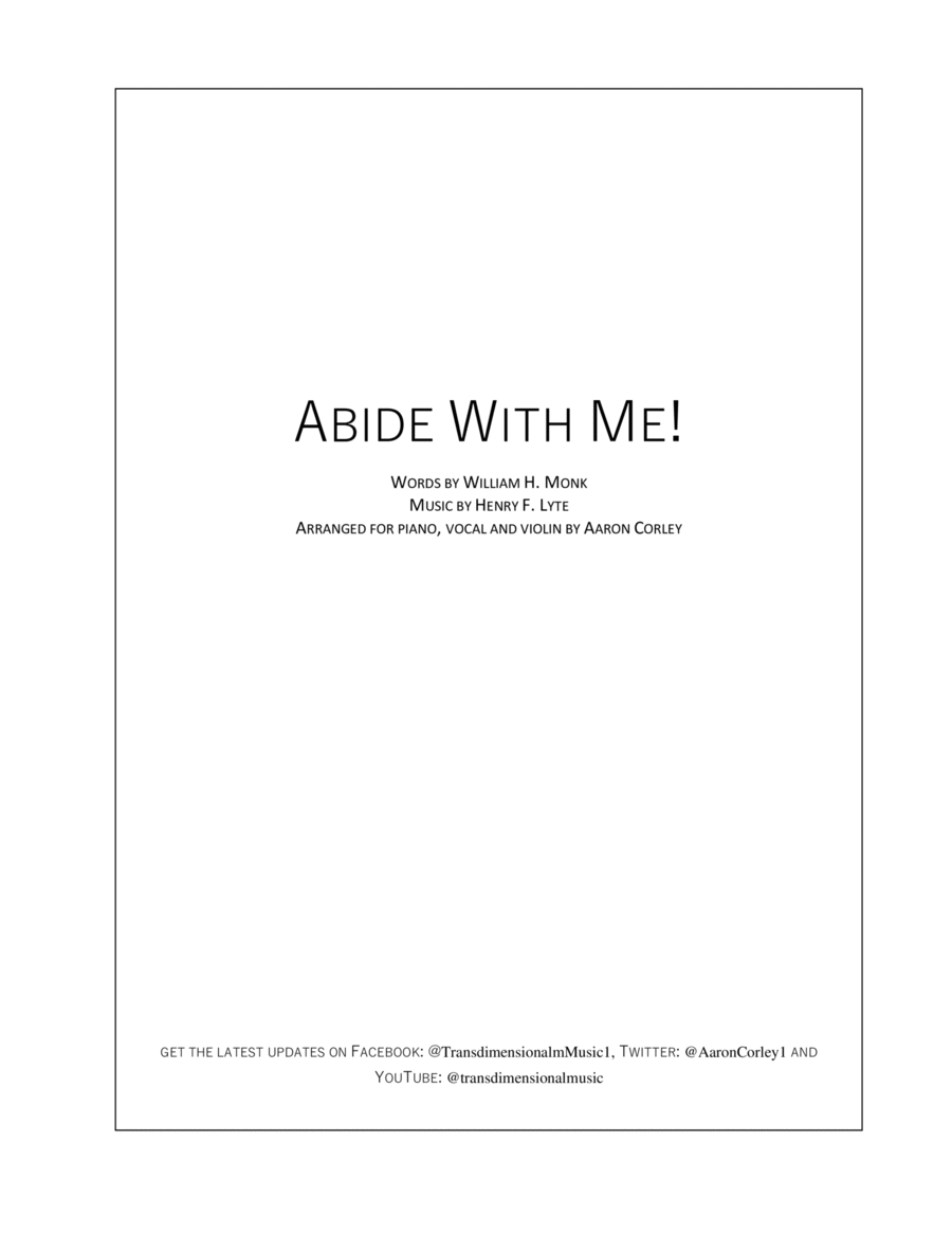 Abide With Me! (violin)