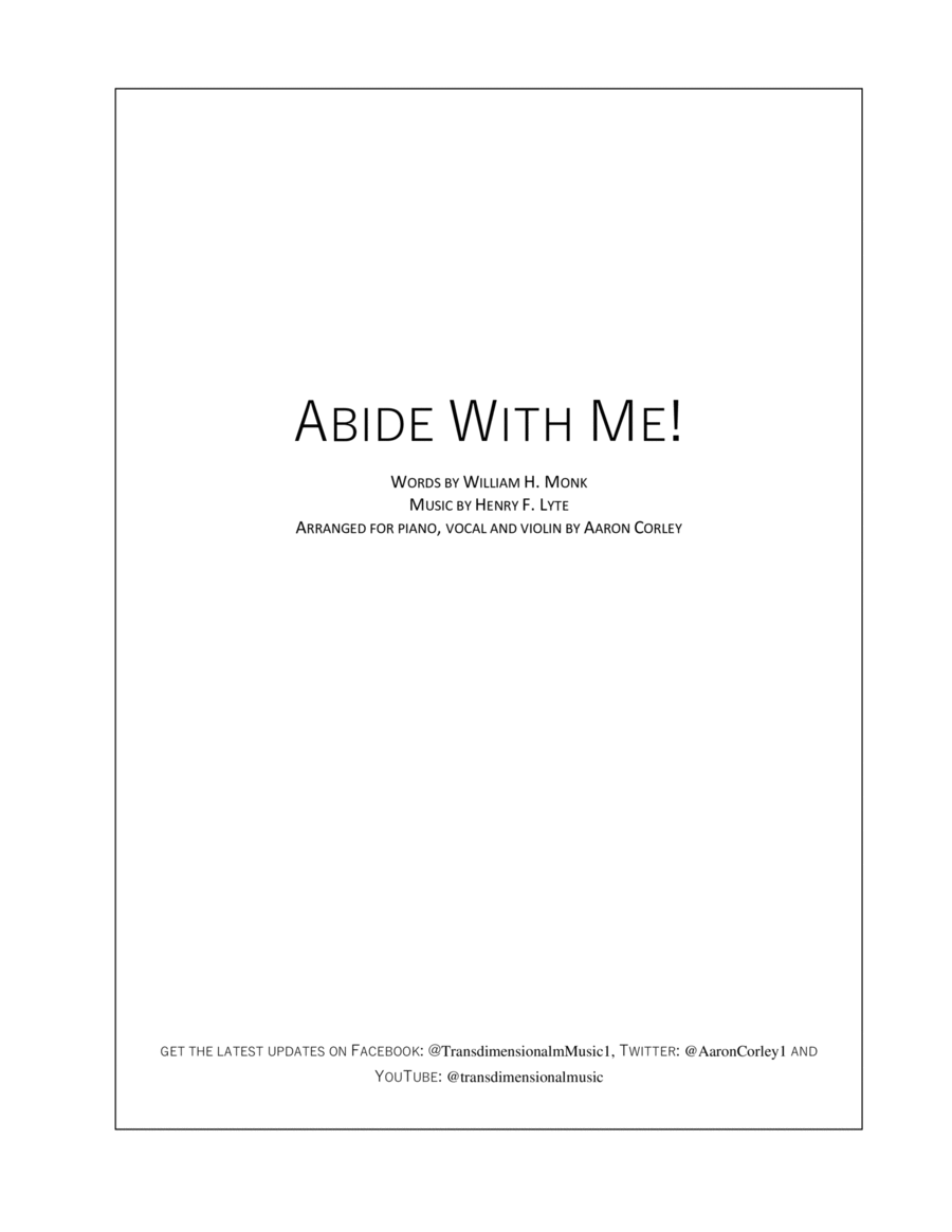 Abide With Me! (violin) Violin Solo scores gallery preview page 1