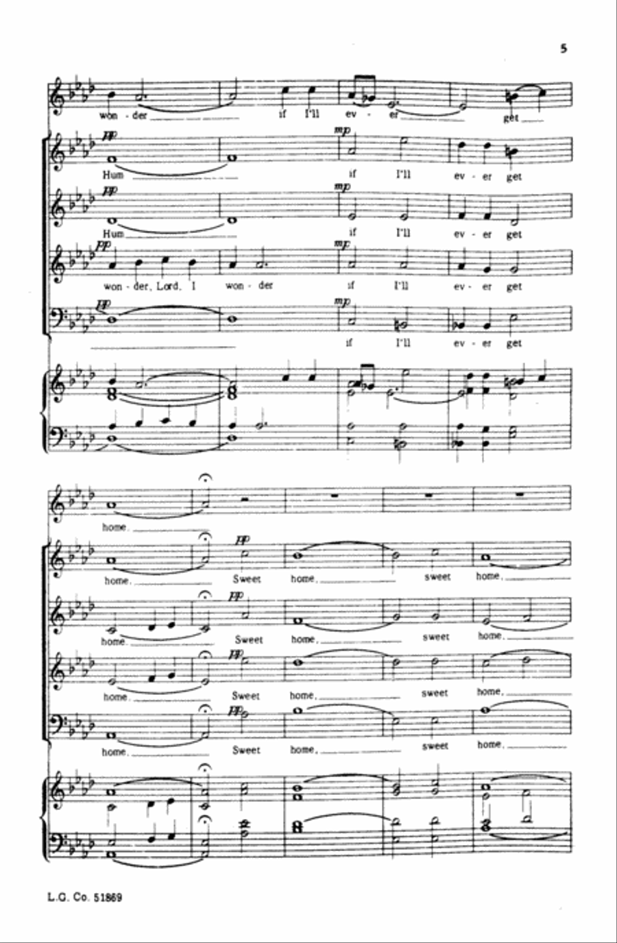 Sweet Home Choir scores gallery preview page 4
