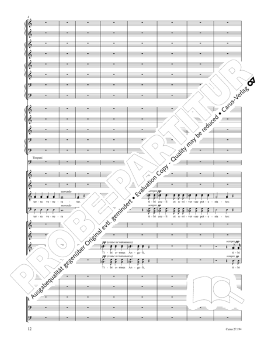 Te Deum Te Deum 4-Part scores gallery preview page 13