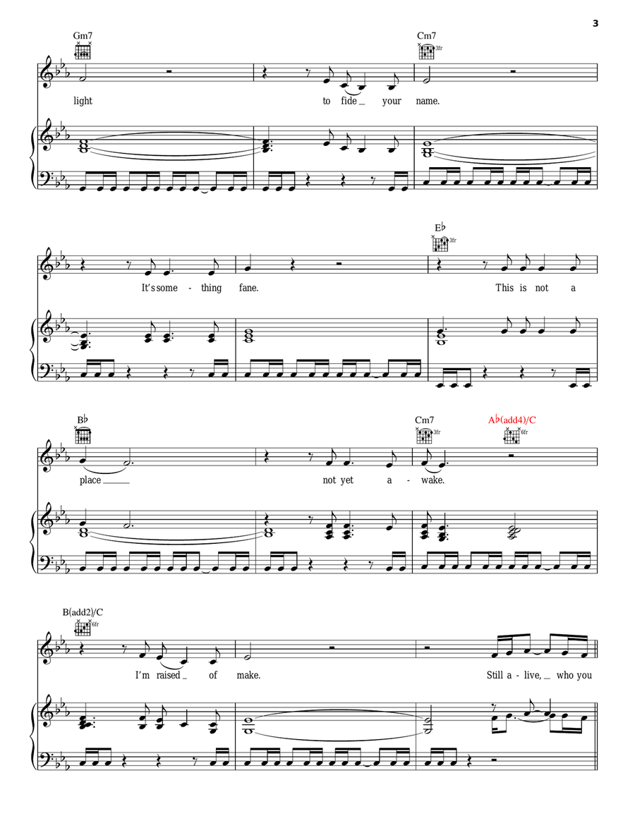 Perth Perth Piano, Vocal, Guitar scores gallery preview page 3