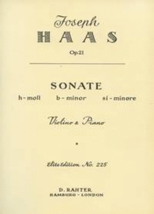 Book cover for Sonata in B Minor op. 21