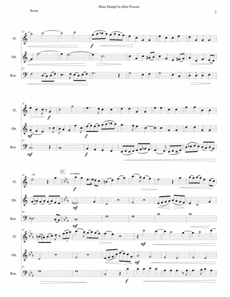 Hans Dampf in allen Possen (Jack of all tricks) for wind trio (flute, oboe, bassoon) image number null