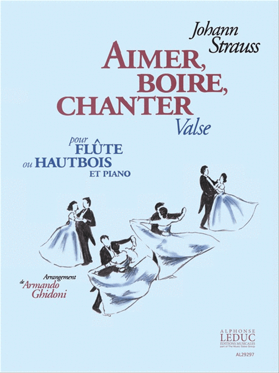 Aimer, Boire, Chanter Valse Pour Flute Ou Hautbois Et Piano Flute Solo scores gallery preview page 1