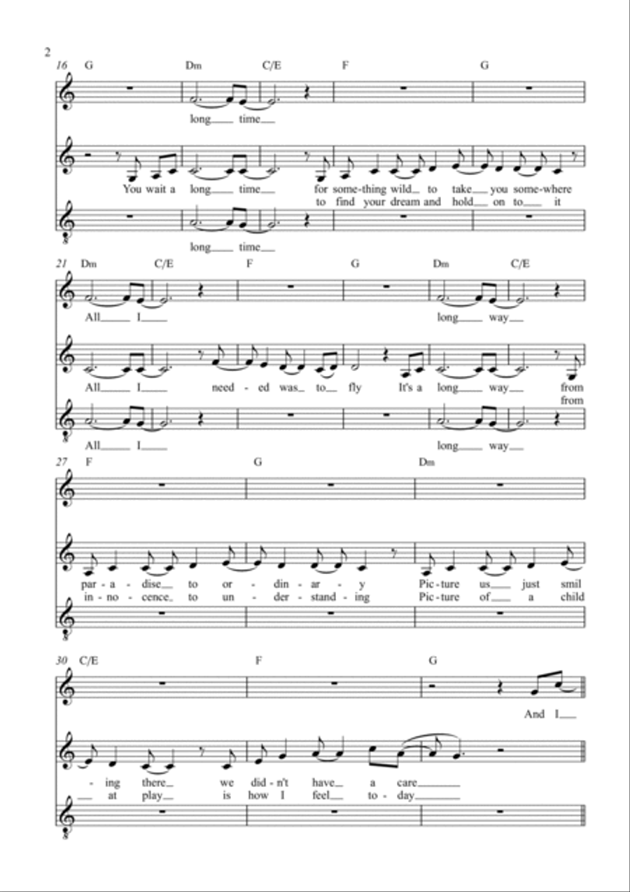 Sorrento Moon (i Remember) 3-Part scores gallery preview page 2