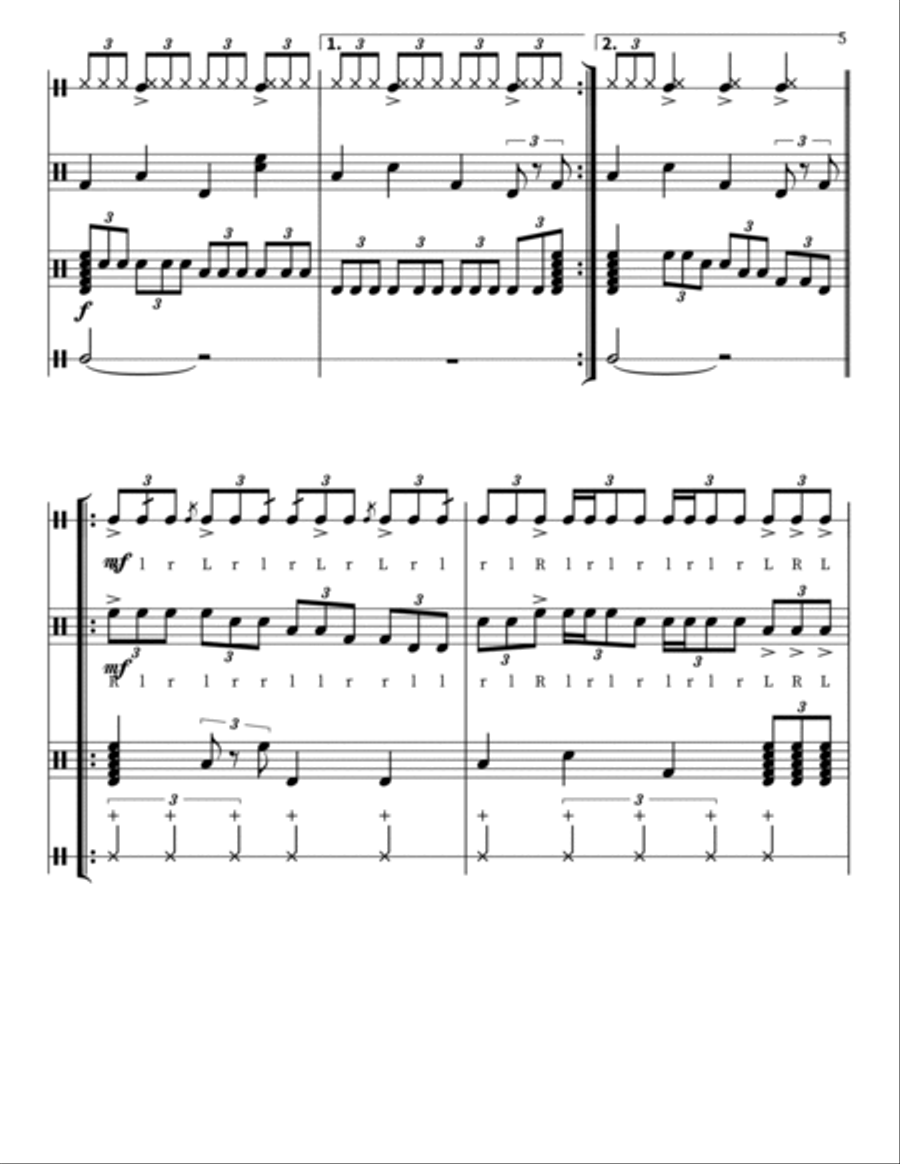 Just Can't Get Enough Marching Band scores gallery preview page 5