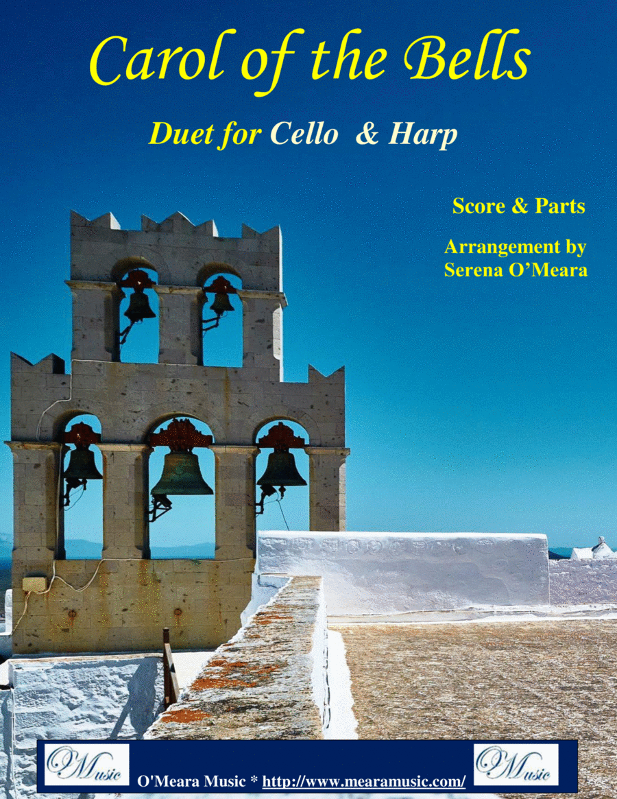 Carol of the Bells, Duet for Cello and Pedal Harp String Duet scores gallery preview page 1