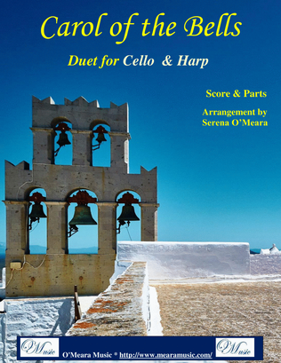 Book cover for Carol of the Bells, Duet for Cello and Pedal Harp