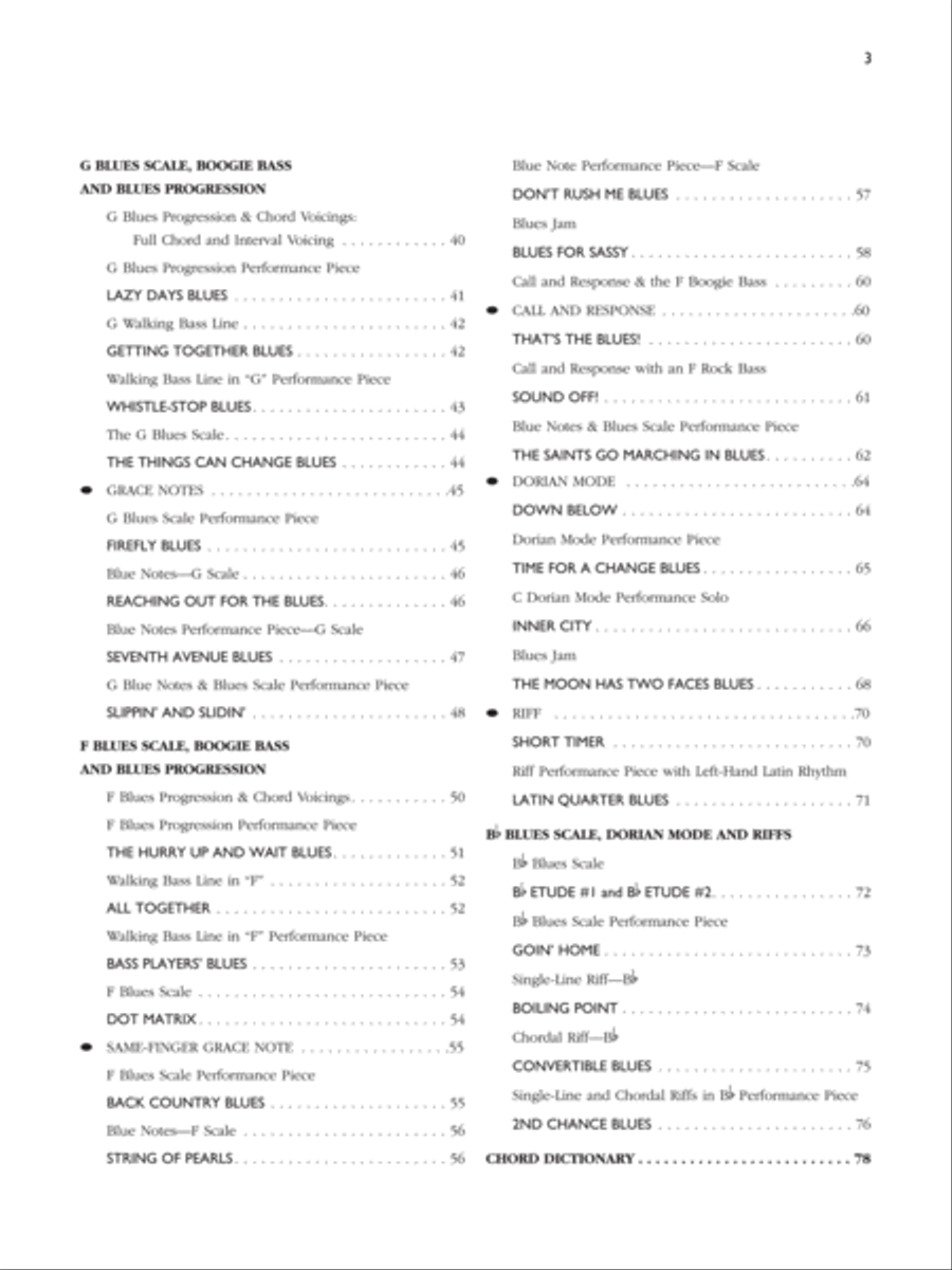 Alfred's Teach Yourself To Play Blues at the Keyboard - Book/Audio Piano Method scores gallery preview page 3