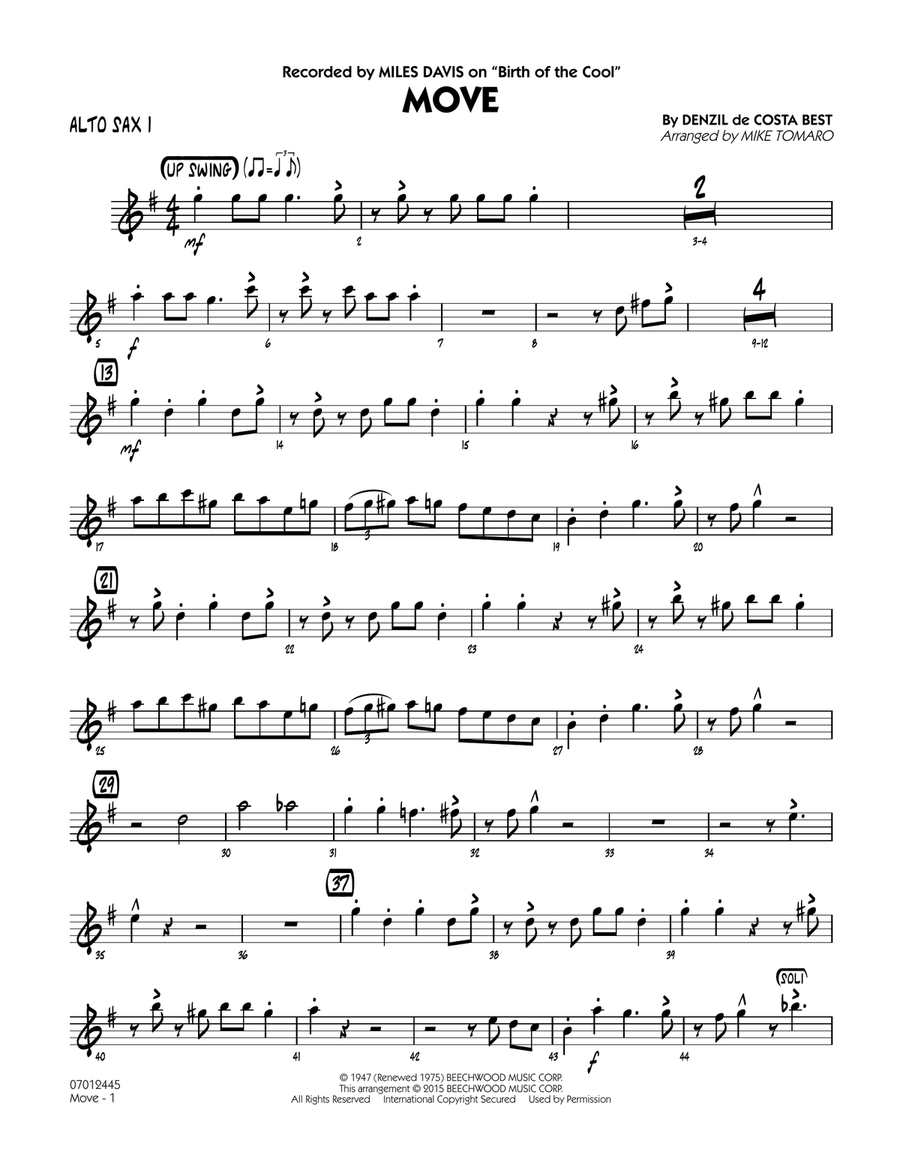 Move - Alto Sax 1