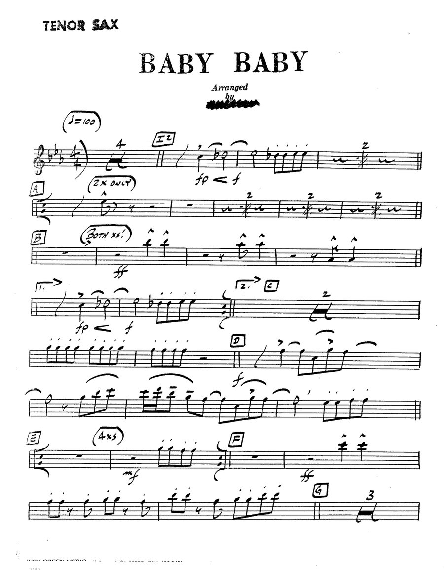Baby, Baby Jazz Ensemble scores gallery preview page 4