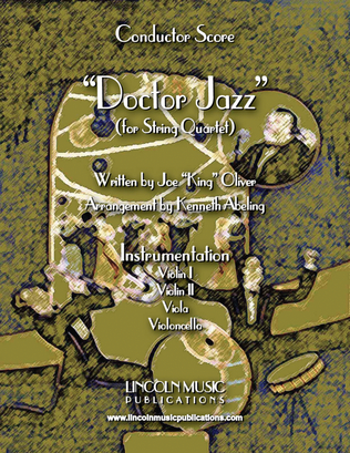 Book cover for Doctor Jazz (for String Quartet)
