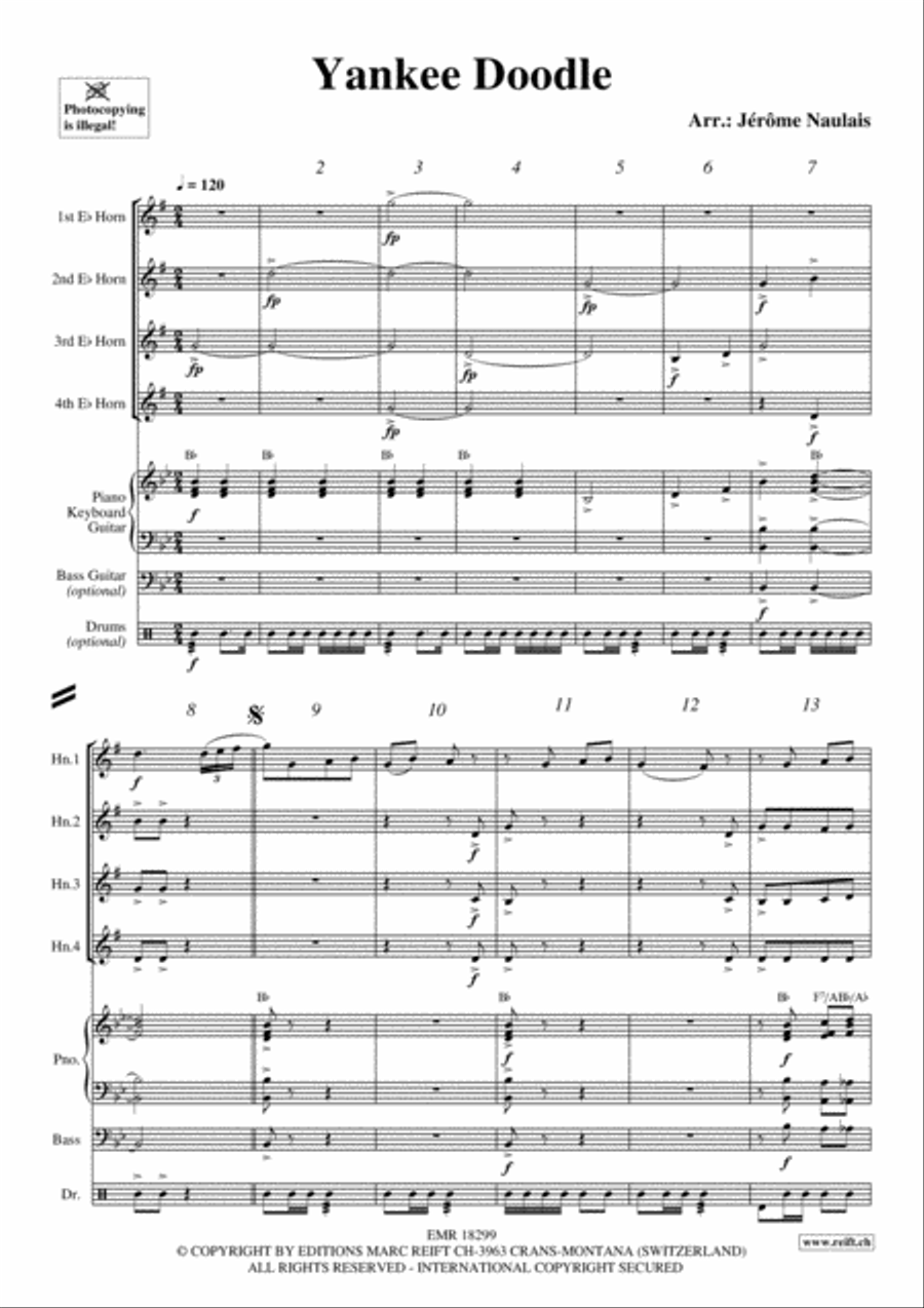 Yankee Doodle Horn scores gallery preview page 3