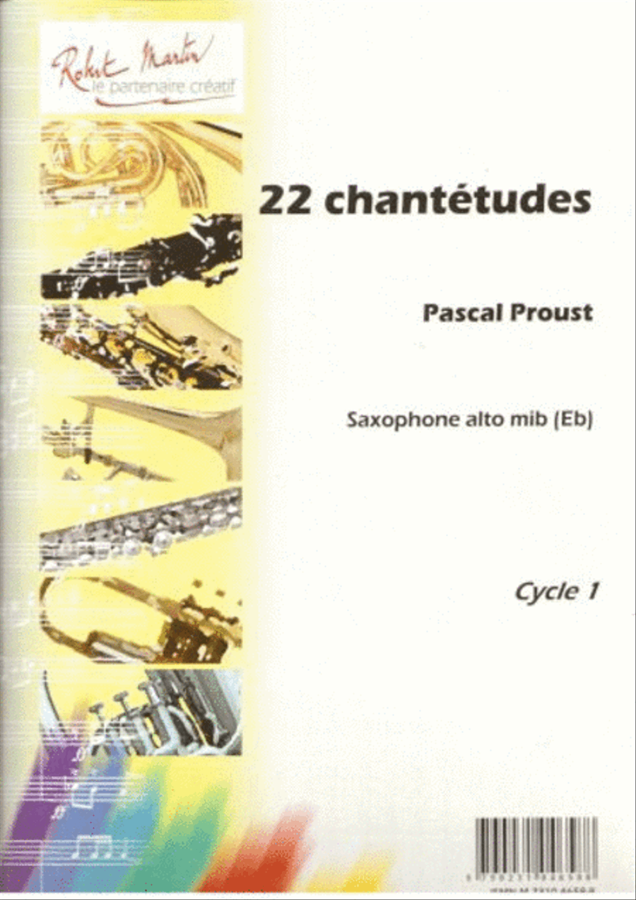 22 chantetudes for saxophone